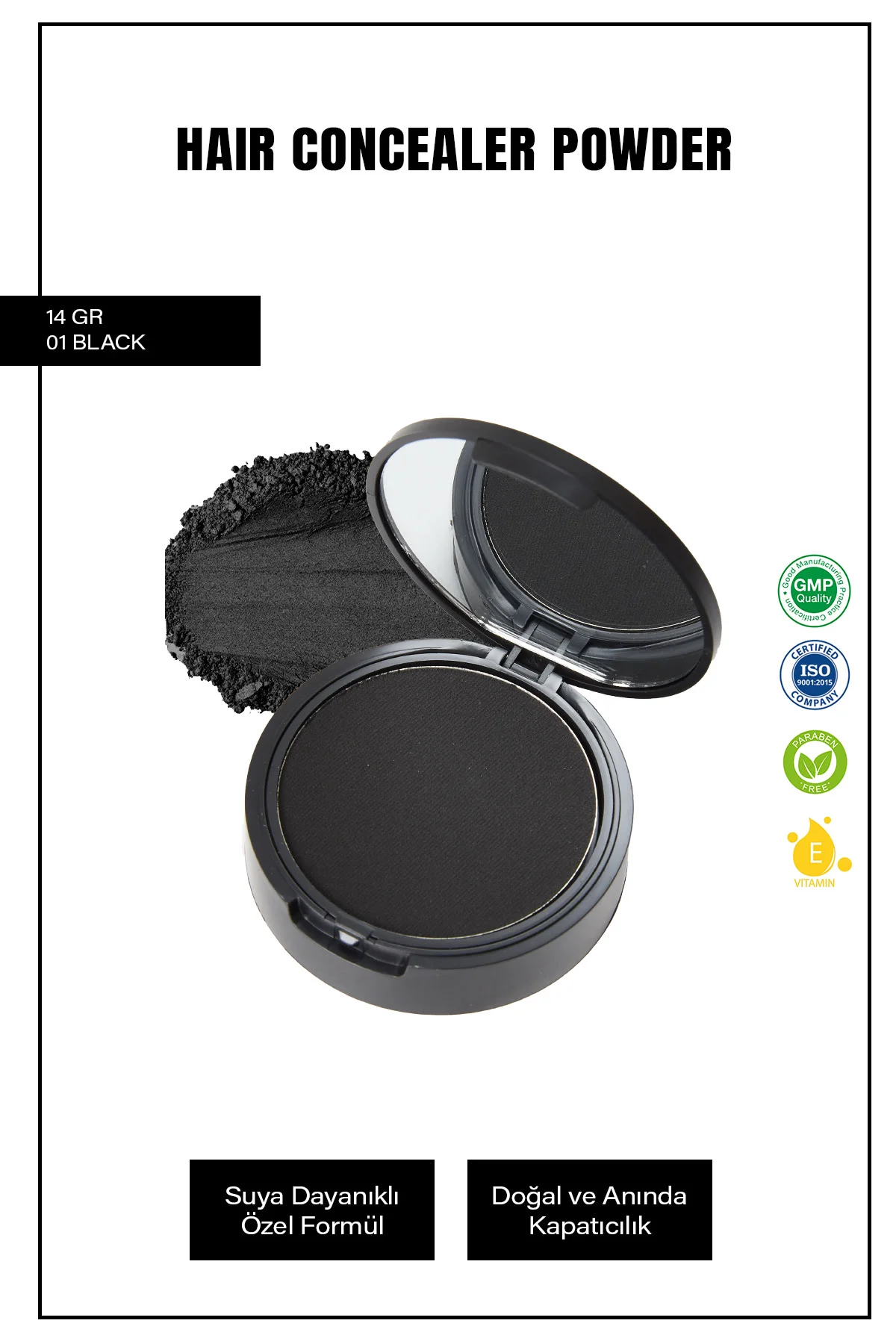 Folixen Hair Concealer Powder Black
