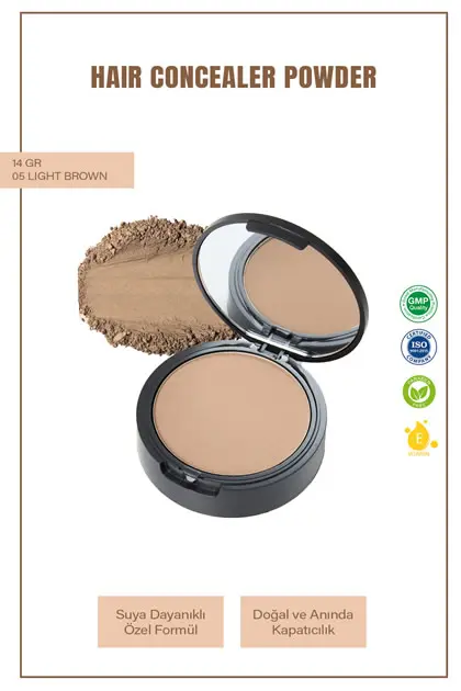 Folixen Hair Concealer Powder Light  Brown